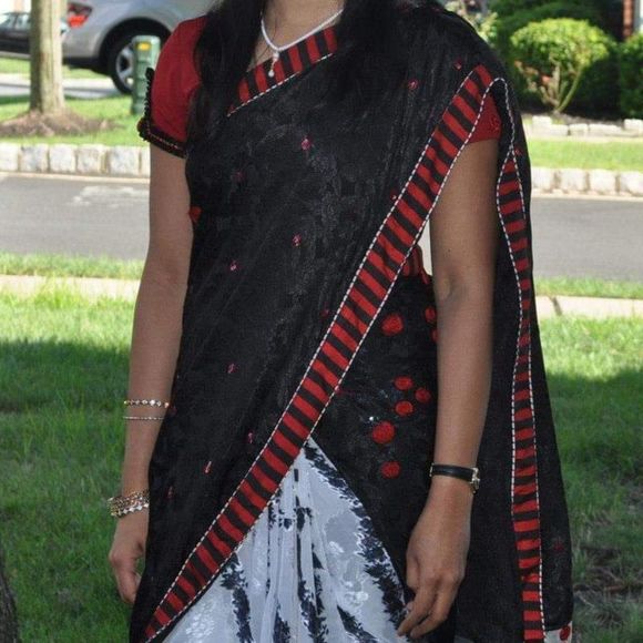 Other - Party wear saree with matching blouse. 34”